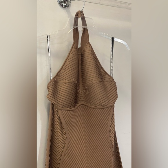 Hervé Leger x Law Roach Ribbon Embroidered Bustier Halter Gown (LIMITED EDITION) - Picture 4 of 6